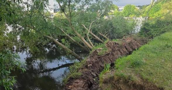 Riverbank Collapse Iford Playing Fields